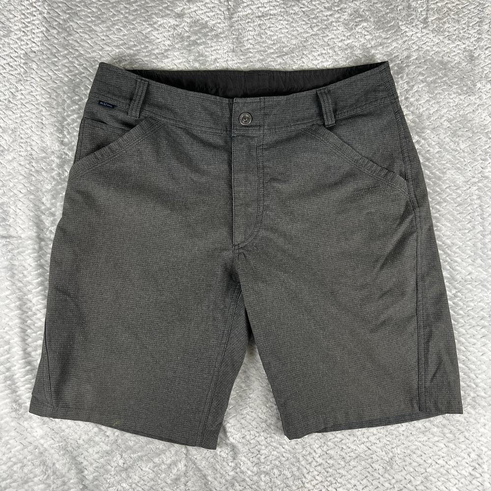 Kuhl Vortex Shorts Mens 34 Gray Hiking Outdoor Trail Quick Dry Polyester 5147